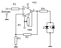 Esquema eléctrico del Indicador de polaridad