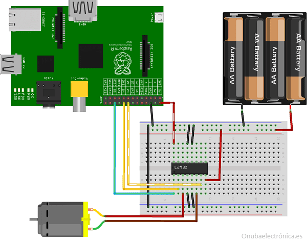 controlador motores DC con python