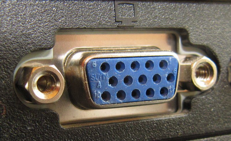 Conector de video SVGA D-sub 15pin