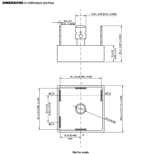 Dimensiones del encapsulado D-63