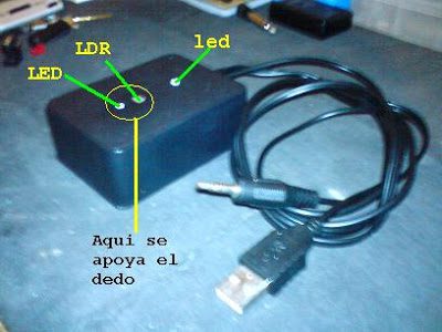 Prototipo del monitor de pulsaciones terminado