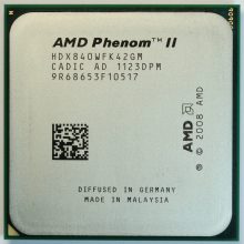 Phenom fue el nombre dado por Advanced Micro Devices (AMD) a la primera generación de procesadores de tres y cuatro núcleos basados en la microarquitectura K10. Como característica común todos los Phenom tienen tecnología de 65nm lograda a través de tecnología de fabricación Silicon on insulator (SOI). No obstante, Intel, ya se encontraba fabricando mediante la más avanzada tecnología de proceso de 45nm en 2008. Los procesadores Phenom están diseñados para facilitar el uso inteligente de energía y recursos del sistema, listos para la virtualización, generando un óptimo rendimiento por vatio. Todas las CPU Phenom poseen características tales como controlador de memoria DDR2 integrado, tecnología HyperTransport y unidades de coma flotante de 128 bits, para incrementar la velocidad y el rendimiento de los cálculos de coma flotante.