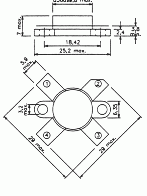 sot-121 Encapsulado SOT-121 / SOT-123