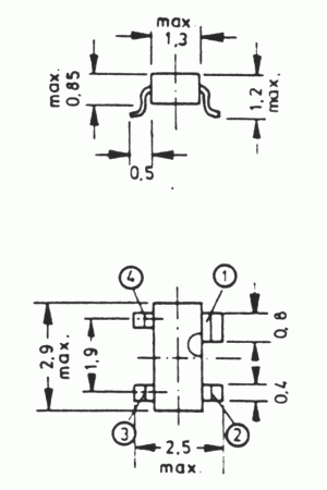 sot-143r Encapsulado SOT-143R