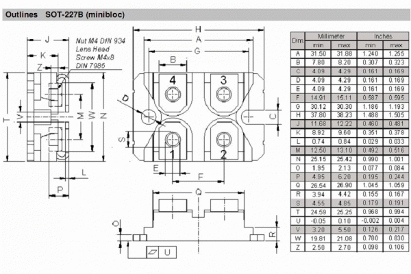 Encapsulado SOT-227